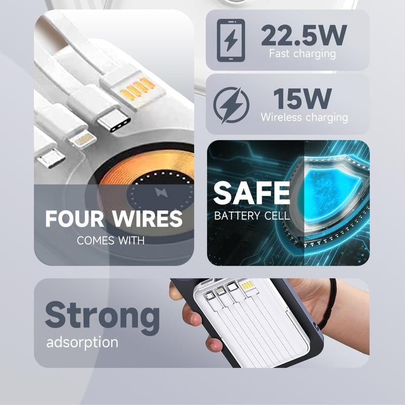 10000mAh Magnetic Wireless Power Bank